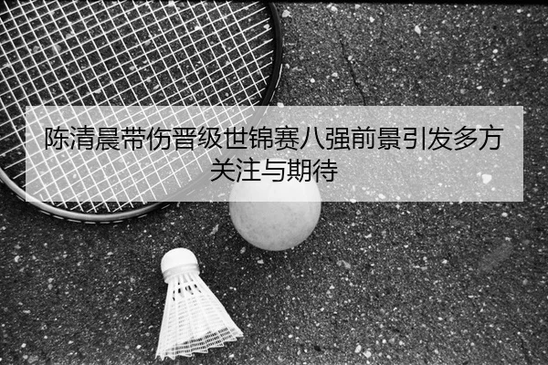 陈清晨带伤晋级世锦赛八强前景引发多方关注与期待